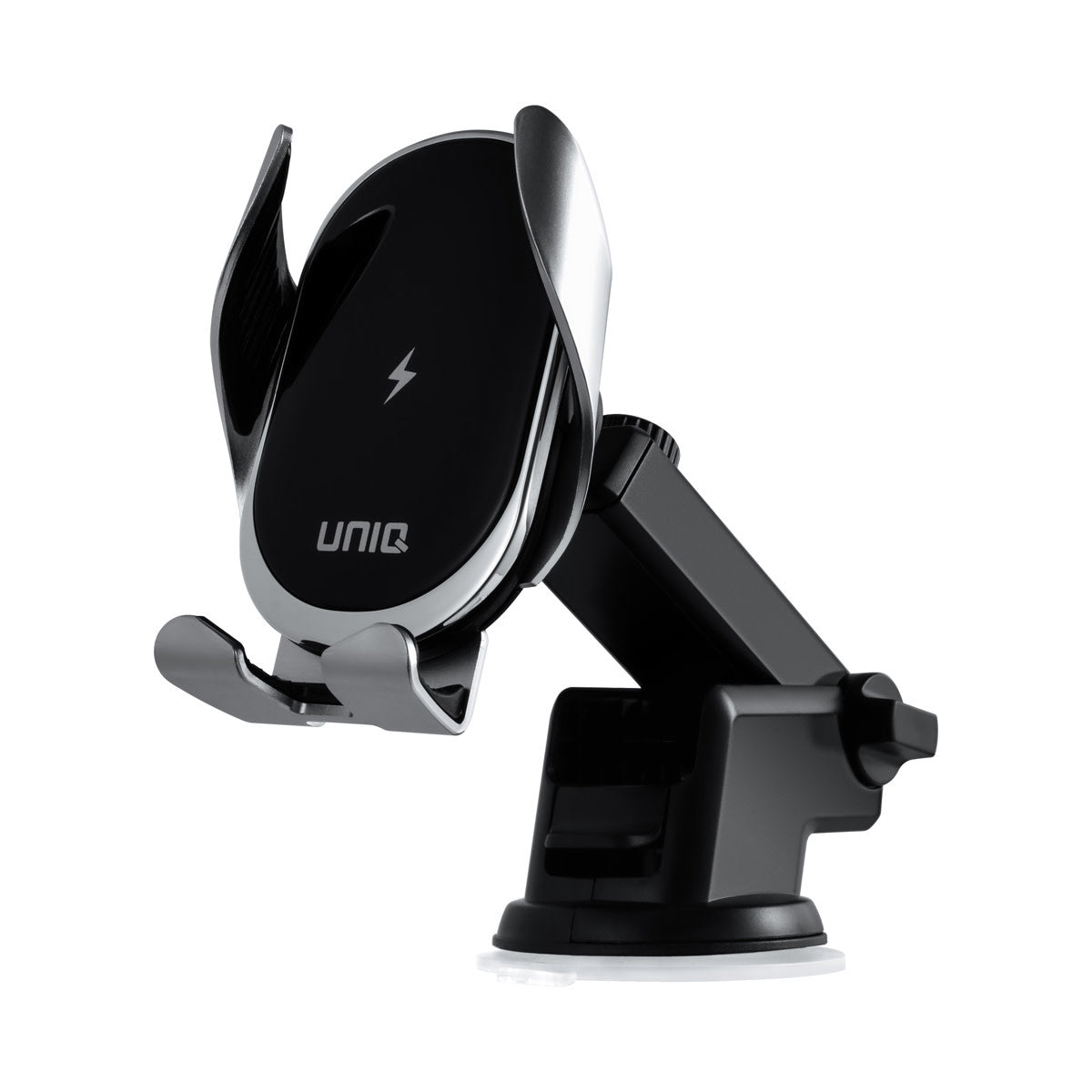 UNIQ Accessory 2-in-1 kabelloser Telefonhalter und Ladegerät für  das Auto - Schwarz